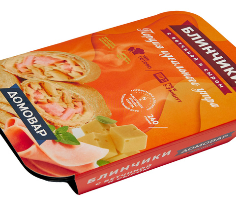 Блинчики с ветчиной и сыром