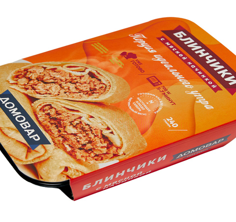 Блинчики с мясной начинкой