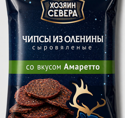 Чипсы из оленины со вкусом Амаретто