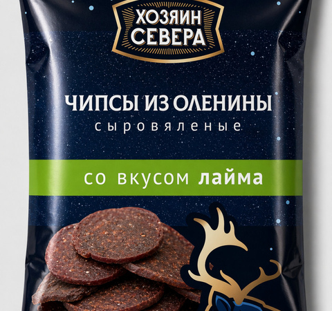 Чипсы из оленины со вкусом Лайма