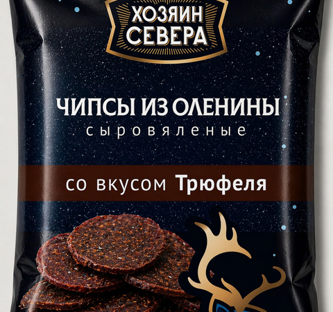 Чипсы из оленины со вкусом Трюфеля